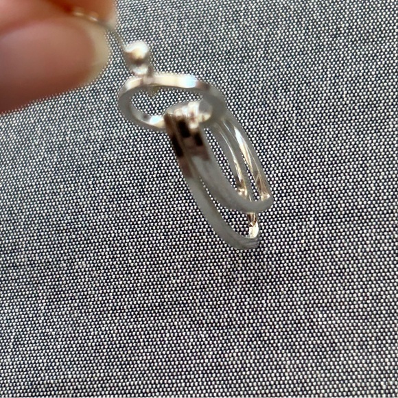 Silver Orbit Marquis Earrings - Picture 11 of 12